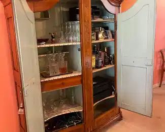 $1200 
Austrian armoire inlaid 6'5""Hx5'Lx19""D	