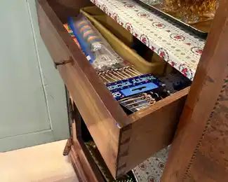 $1200 
Austrian armoire inlaid 6'5""Hx5'Lx19""D	