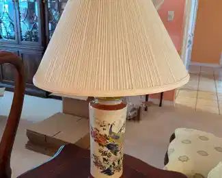 NOW $75 SET WAS $150 	
Lamps oriental porcelain 									
