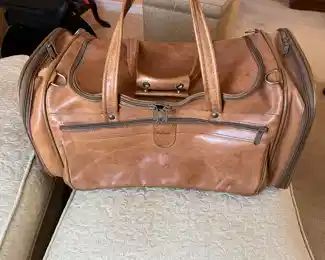 $100 Hartmann leather brown travel bag 20x13x1'H