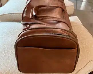$100 Hartmann leather brown travel bag 20x13x1'H