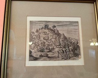 NOW $75 was $150 Set of 4 prints antique ones nicely framed 