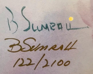$100 	
#4 B.Sumrall limited print 122/2100 in gold frame 	