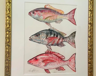 #14 Steve Martin original 3 fish painting 20x24									
		Bryan's favorite pursuit 	