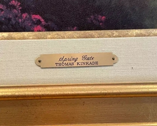 $700 	
"#12 Thomas Kinkade ""Spring gate"" canvas 34x43"	Ed 3981/3980 -Certificate included. 