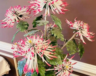 $150 	"
#27 Jade Plant with white & pink flowers 26""T"		