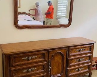 $300 	
#34 Dresser 72Wx19x36with mirror 	