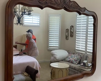 $300 	
#34 Dresser 72Wx19x36with mirror 	