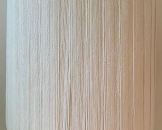 $46 	#37 Cream & blue/green floral lamp Pottery  