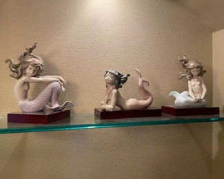 $300 	#50 Set of 3 Lladro mermaid 01415/01413/									
		Illusion 1982 & 2 more		