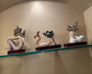 $300 	#50 Set of 3 Lladro mermaid 01415/01413/									
		Illusion 1982 & 2 more		