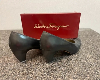 $50 	
#51 Lot Ferregamo Pair of Shoes 		