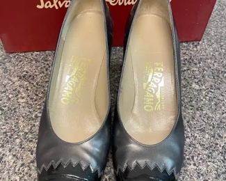$50 	
#51 Lot Ferregamo Pair of Shoes 		