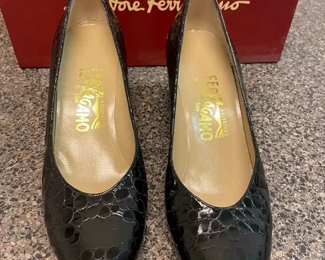 $50 	
#51 Lot Ferregamo Pair of Shoes 		