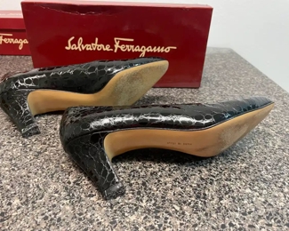$50 	
#51 Lot Ferregamo Pair of Shoes 		