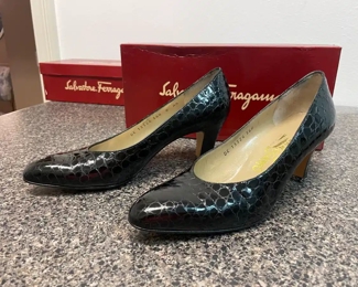 $50 	
#51 Lot Ferregamo Pair of Shoes 		
