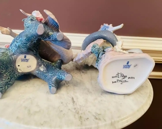 #53B - $300 - 2 Lladros mermaid 