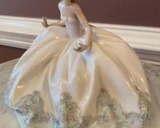$295 	
#55 Lladro Sentada en La Fiesta at the Ball with box	