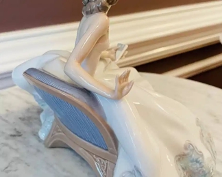 $295 	
#55 Lladro Sentada en La Fiesta at the Ball with box	