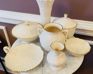 $70 	
#63 Lenox made in USA set of 7 pieces 