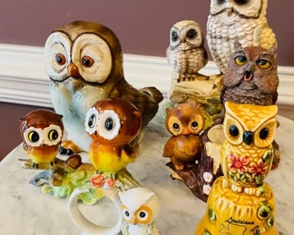 $70 	#69 Owl lots pottery painted 	