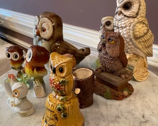 $70 	#69 Owl lots pottery painted 	