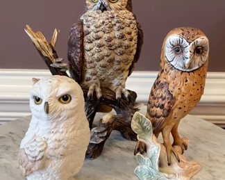$70 	"#70 Owl lot 3 incl Goebel, Stengle, Boehm"		