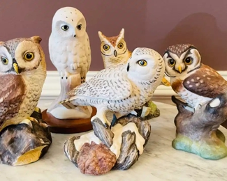 $50 	#72 Owls collection of 5 The American collection	