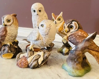 $50 	#72 Owls collection of 5 The American collection	
