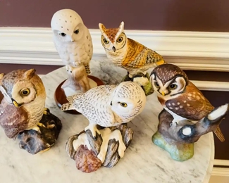 $50 	#72 Owls collection of 5 The American collection	