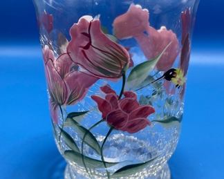 $14 	
#82 hanpainted small vase 	