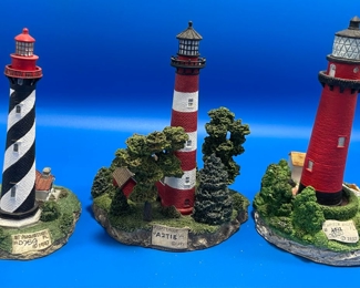 $45 	
#83 lot of 3 light houses St Augustine FL ,Jupiter FL "									
Assateague VA from Great Lighthouses of the World
