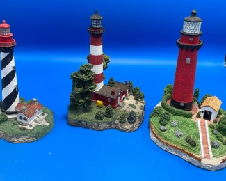 $45 	
#83 lot of 3 light houses St Augustine FL ,Jupiter FL "									
	Assateague VA from Great Lighthouses of the World