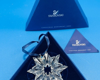 $60 	
#87 Swaroski Christmas crystal Snowflake 2003	