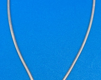 #106 - $75 - Ann King Sterling & 18kt pendant on sterling 19" chain 