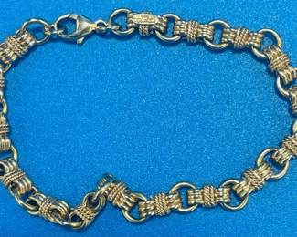 #108 - $1200 14kt gold Tiffany & co marked bracelet 13.67 gr		