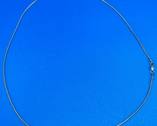 #115 - $108 - 18kt gold cable chain 21"L 4.38 gr. Marked