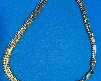 #116  - $230 Imperial Gold 14kt marked 8 1/2L bracelet or ankle 9.46 gr