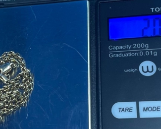 #134- $70 -  18kt bracelet gold cable 6"L 2.13 gr 