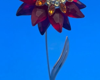 #139 - $40 Swaroski red flower 