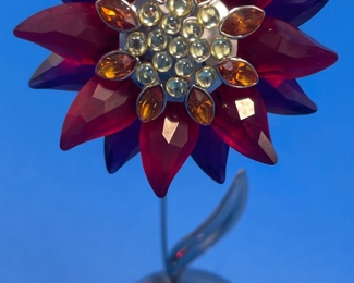 #139 - $40 Swaroski red flower 