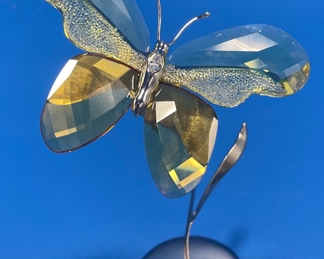 #140 - $30 - Swaroski yellow butterfly 