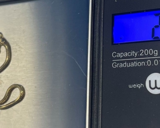 #134 - $70 - 18kt bracelet gold cable 6"L 2.13 gr 