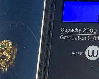 #141 -$40 -14kt gold butterfly pendant 1" - 1.69gr