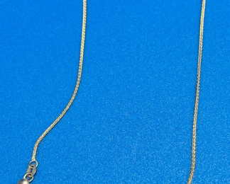 #148  - $60 - 14kt gold snake chain 16" - 2.24gr