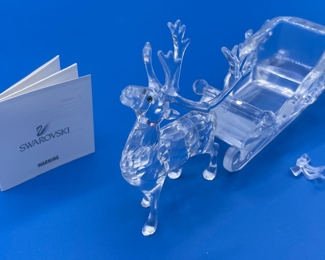 #155 - $20 Swarovski rain deer Damaged as is 