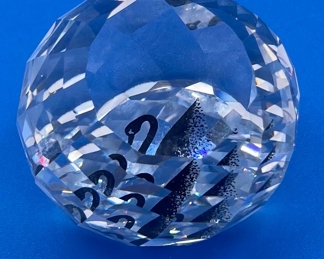 #156 - $20 Swarovski swan logo faceted ball