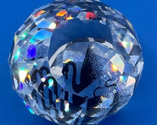 #156 - $20 Swarovski swan logo faceted ball