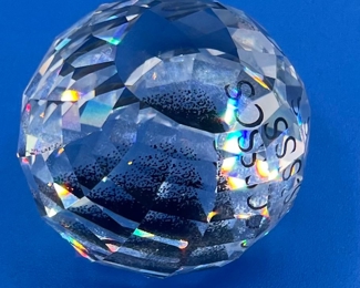 #156 - $20 Swarovski swan logo faceted ball