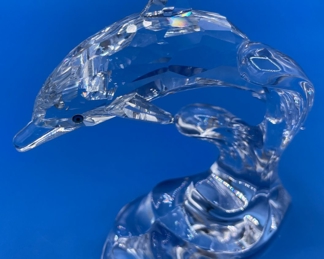#157 $48 - Swarovski dolphin & sea lion seal